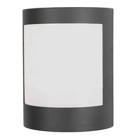 Radiant Plain Outdoor Wall Light Black E27-RO429