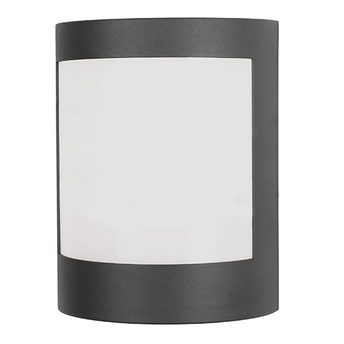Radiant Plain Outdoor Wall Light Black E27-RO429
