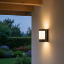 Radiant Plain Outdoor Wall Light Black E27-RO429