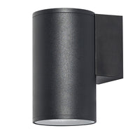 Radiant Bue Round Up or Down Outdoor Wall Light Black-RO432