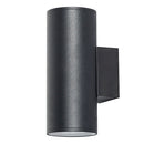 Radiant Bue Round Up or Down Outdoor Wall Light Black-RO433