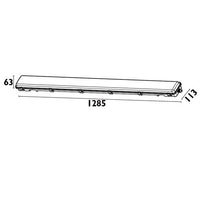 4FT Double Vapour Proof wired for LED T8 2x18w 1285mm.