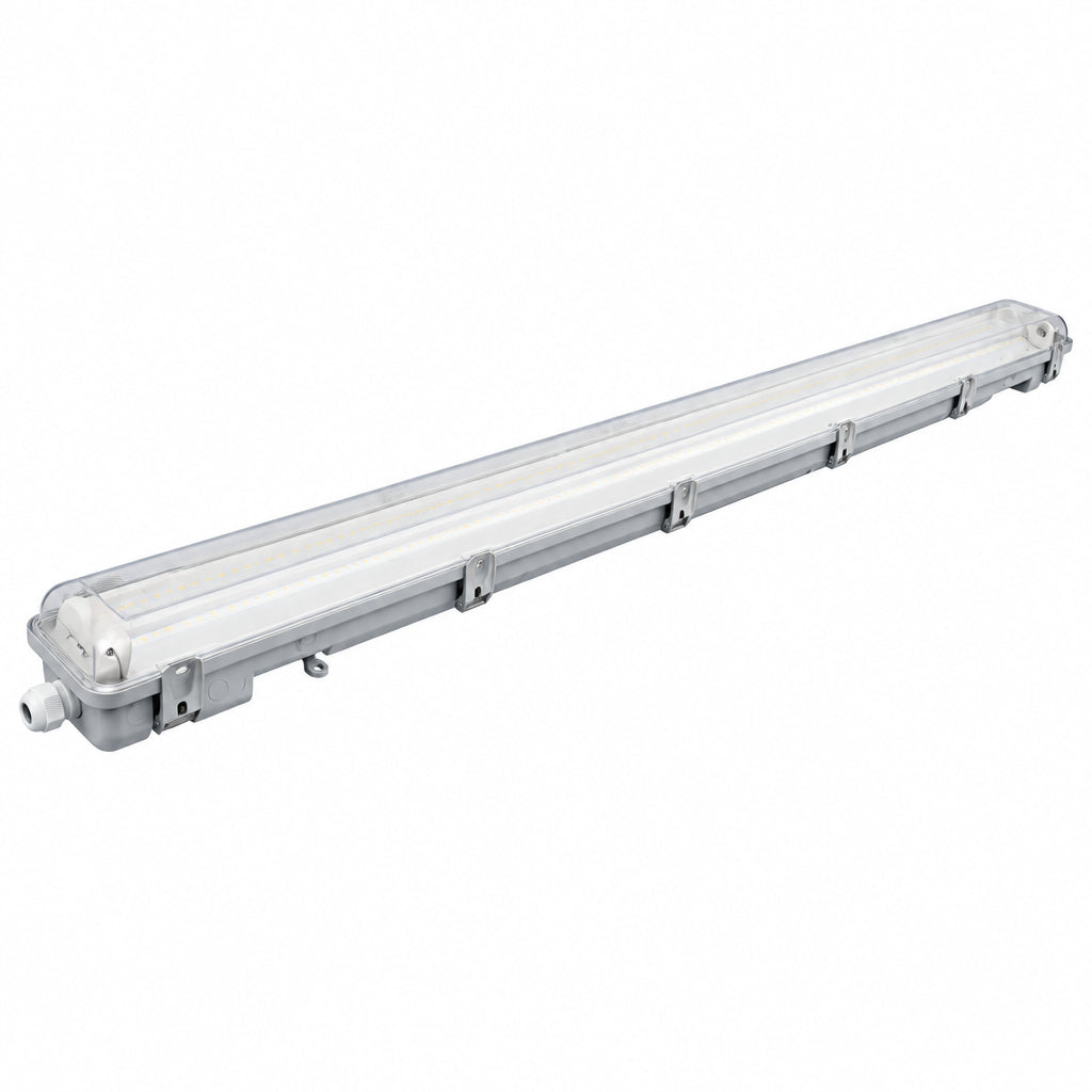 Radiant-4FT Double Vapour Proof wired for LED T8 2x18w 1285mm-IP65-6000K.