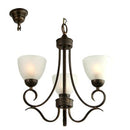 Radiant RCH73ABZ, RCH73FW Beau Chandelier E27 230V 3X60W (Multiple Colors/Finishes)-Mr Smart Lighting Company.
