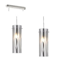 Radiant RP170 Island Pendant E27 2X40W 230V Chrome-Mr Smart Lighting Company.