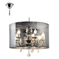 Radiant RP324 5LT Eclipse Chandelier Round Chrome E14 5x60w-Mr Smart Lighting Company.