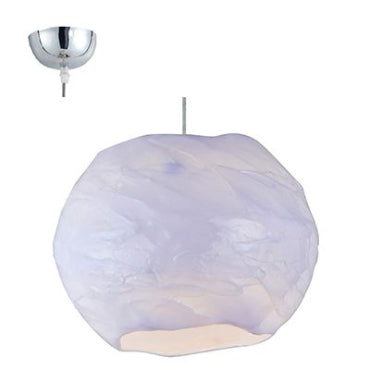 Radiant RP343 Pendant Light 310mm 1 X E27 Ch/Acrylic Chrome and White-Mr Smart Lighting Company.