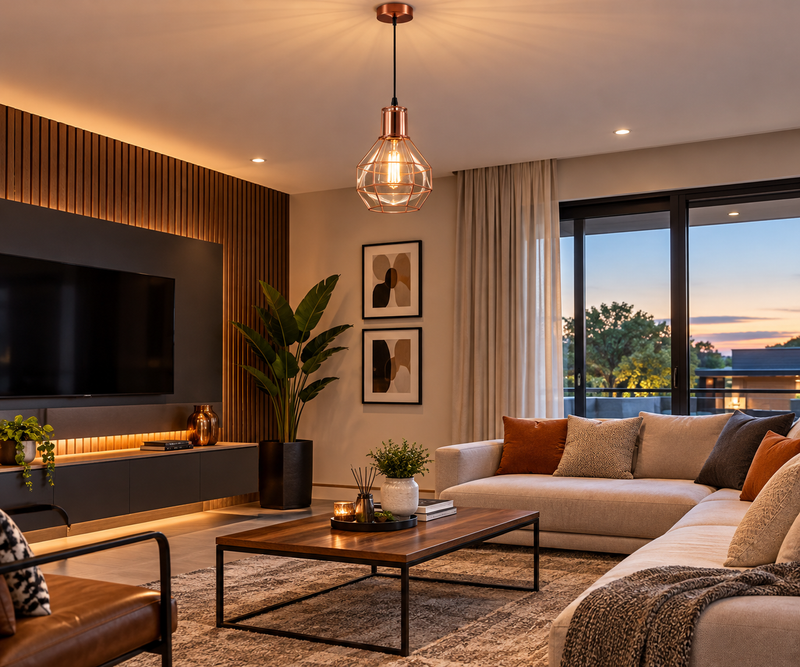 Rose Pendant Light-6018/1-IP20-(2 Years Warranty)-Modern/Cozy Lounge-Mr Smart Lighting Company.