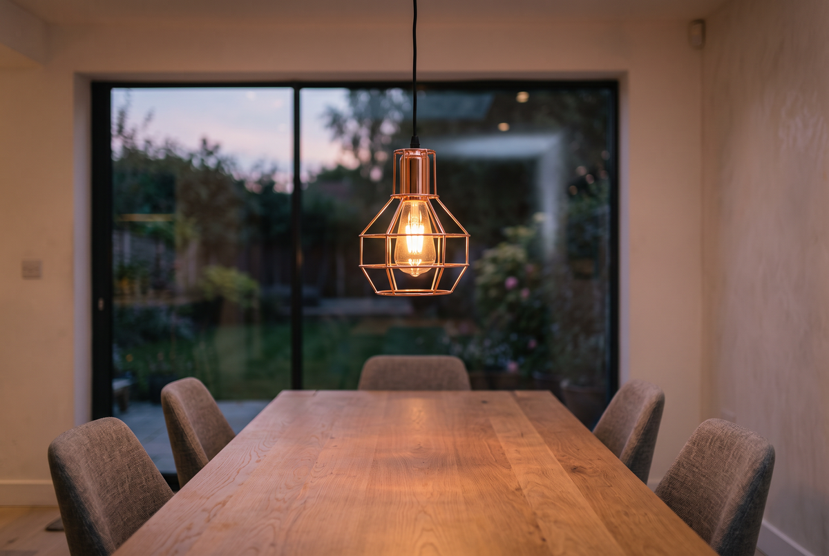 Rose Pendant Light-6018/1-IP20-(2 Years Warranty)-Dining Room/lounge-Mr Smart Lighting Company.
