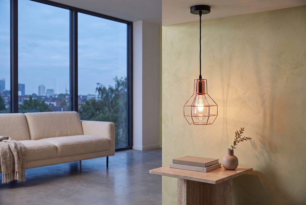 Rose Pendant Light-6018/1-IP20-(2 Years Warranty).