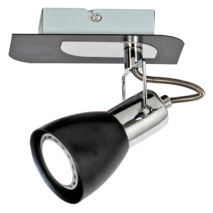 TRACKLIGHT-S156/1 BLACK CHROME