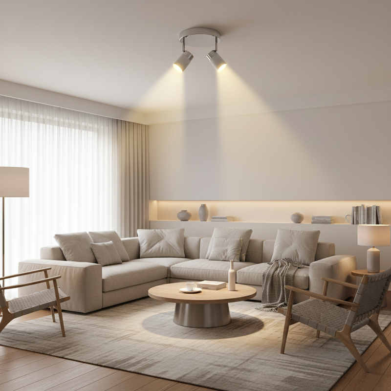 SPOTLIGHT-S170/2 CHROME/WHITE