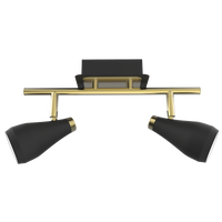 SPOTLIGHT-S173/2 BLACK/BRASS