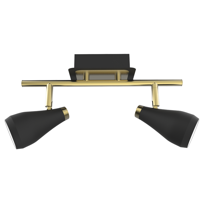 SPOTLIGHT-S173/2 BLACK/BRASS
