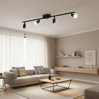 Eurolux Buzz 4LT Spot Light Black LED GU10-S419B