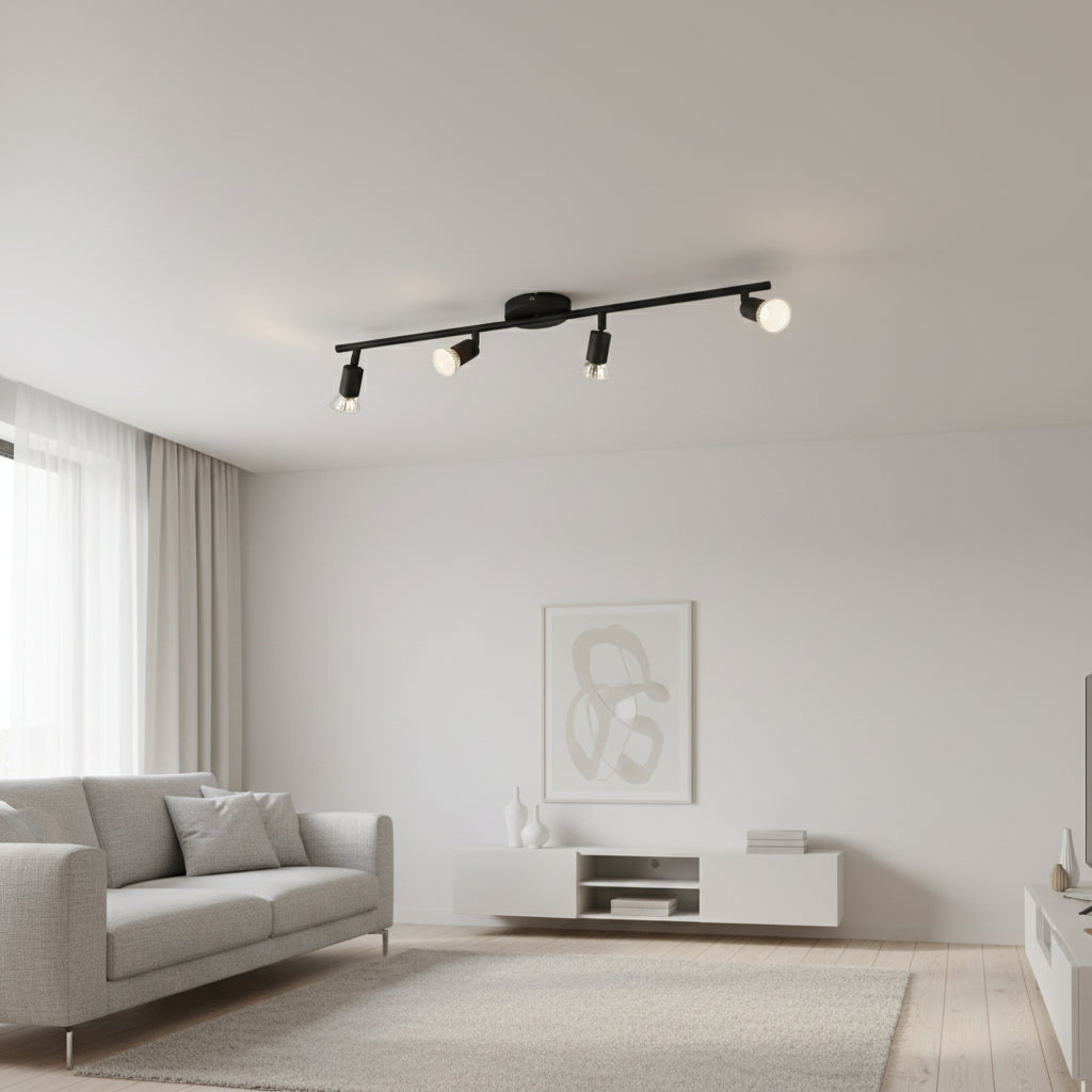 Eurolux Buzz 4LT Spot Light Black LED GU10-S419B