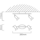 Eurolux Buzz 2LT Spot Light Black LED GU10-S427B