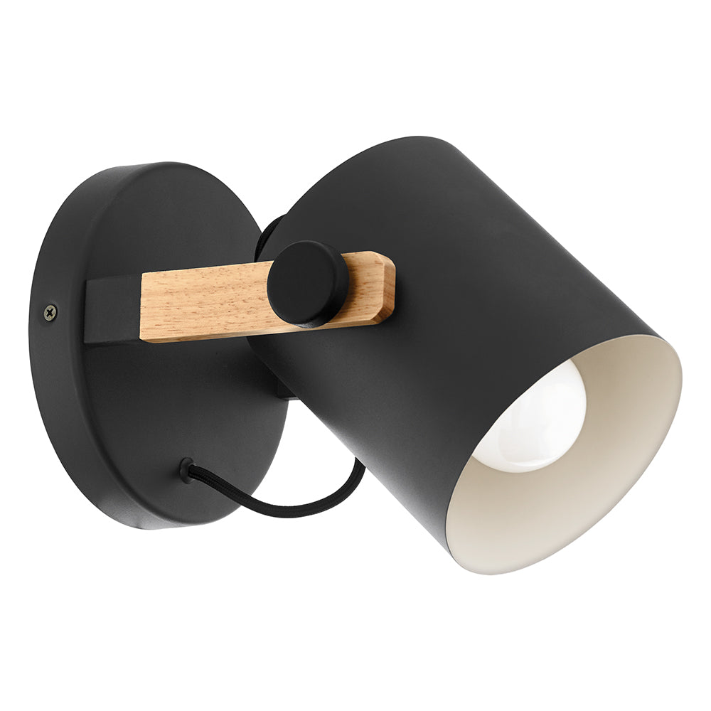 Eurolux Hornwood Spotlight 1 LT E27 Brown/Black-S459