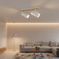 Eurolux Sol Dual Light White/Wood GU10 1x5w-S535W