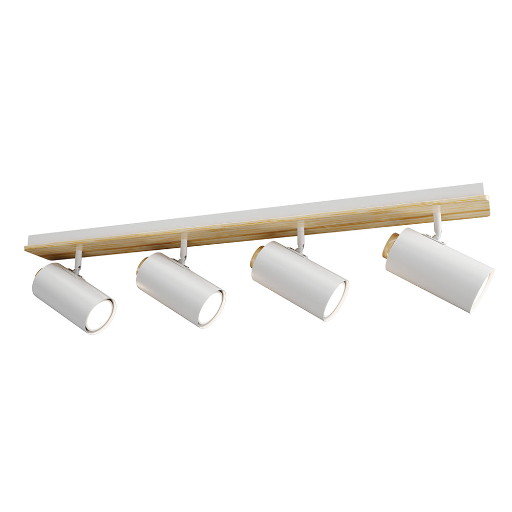 Eurolux Sol Quad Light White/Wood GU10 1x5w-S536W