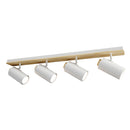 Eurolux Sol Quad Light White/Wood GU10 1x5w-S536W