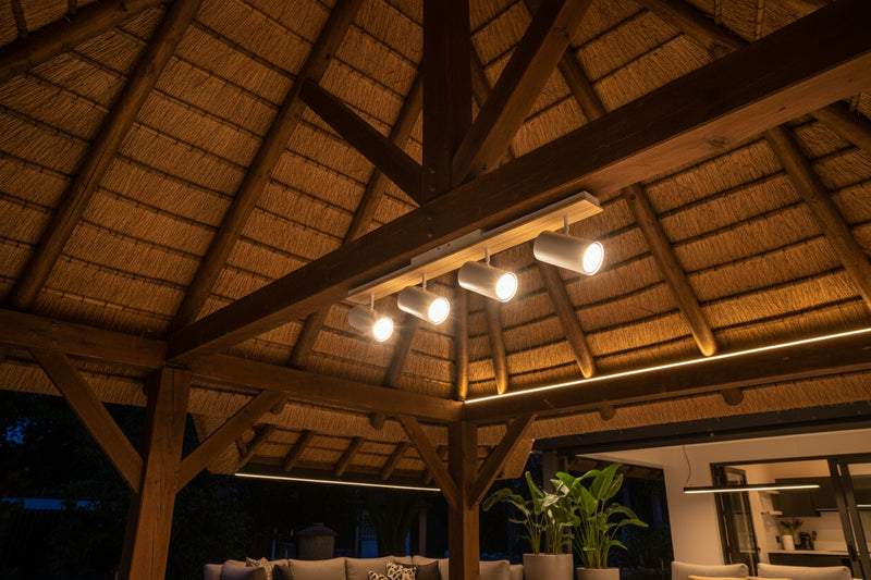 Eurolux Sol Quad Light White/Wood GU10 1x5w-S536W