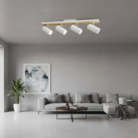 Eurolux Sol Quad Light White/Wood GU10 1x5w-S536W