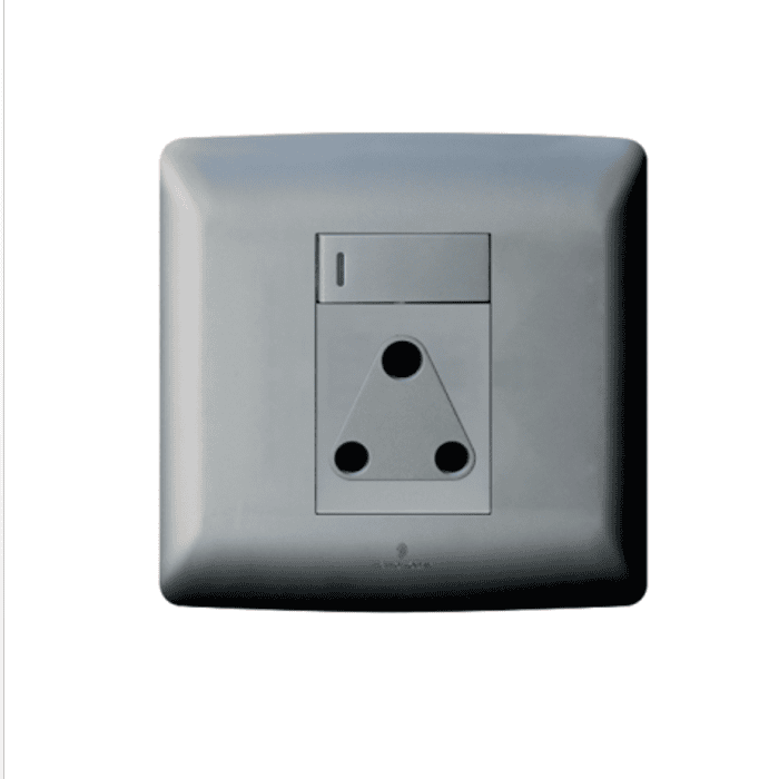 Single socket - Silver.