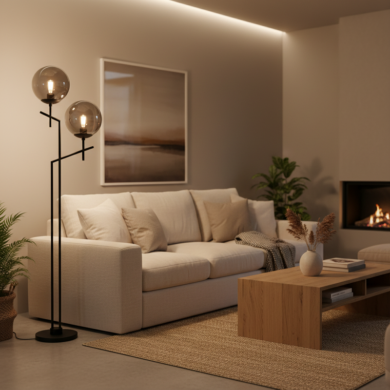 STANDING LAMP-SL072 BLACK