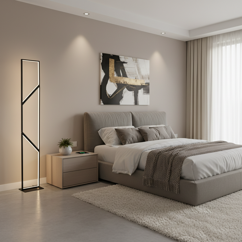 STANDING LAMP-SL407 BLACK