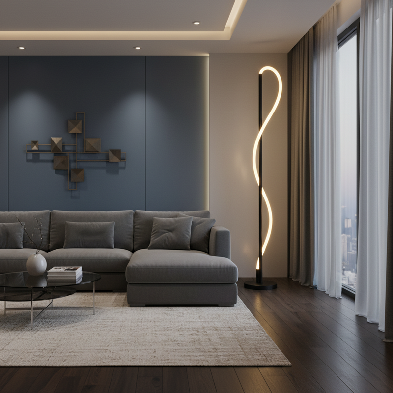FLOOR LAMP-SL428 BLACK