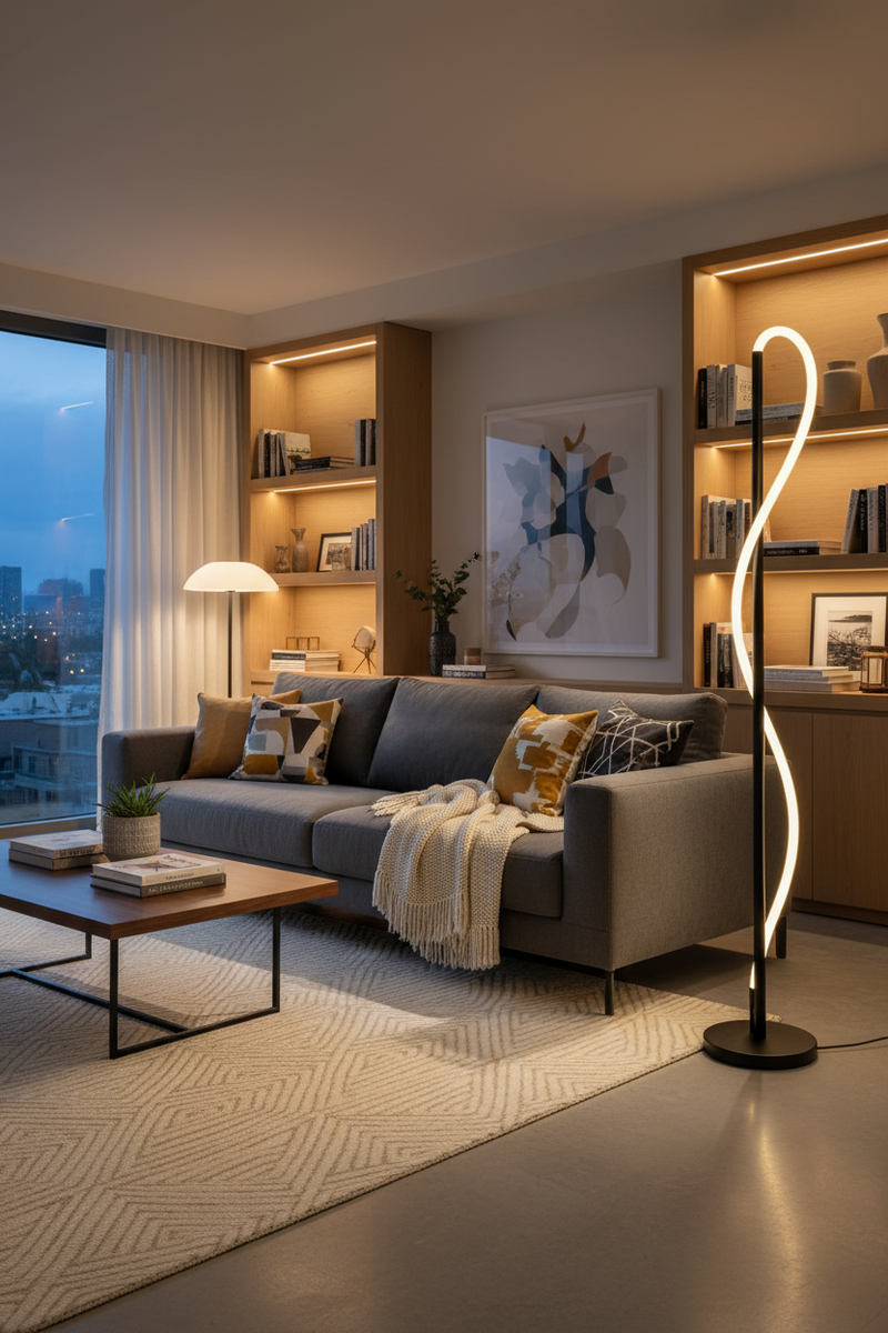 FLOOR LAMP-SL428 BLACK