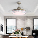 Smart LED ceiling fan with foldable blades and remote control available at Mr Smart Lighting Company South Africa