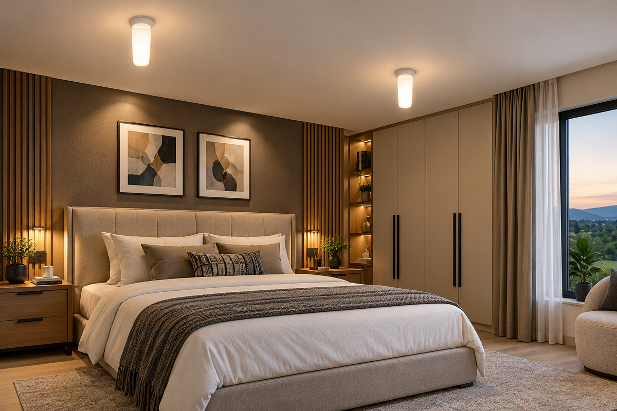 Stick Lamp T36 8W LED E14 5000K-Modern bedroom-Mr Smart Lighting Company.