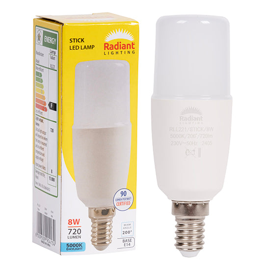 Stick Lamp T36 8W LED E14 5000K-Mr Smart Lighting Company