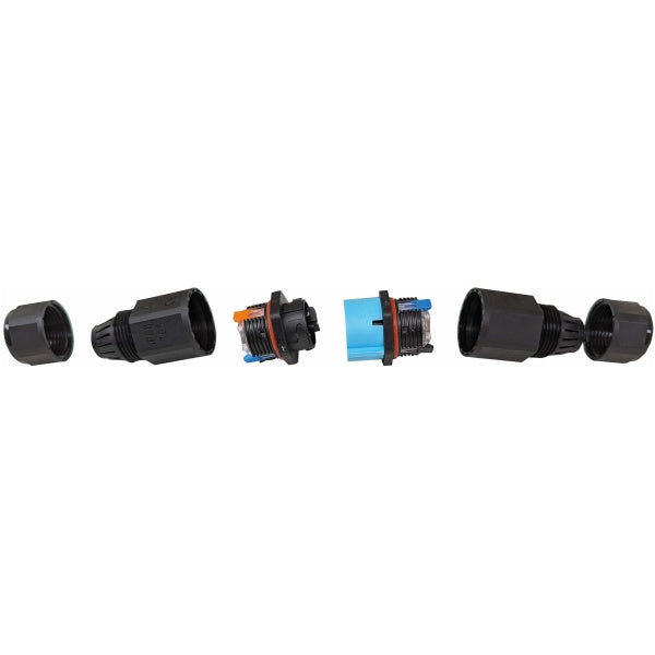 T85 Cable Connector Waterproof 2-Way Black-IP68-Different Pieces-Mr Smart Lighting Company.