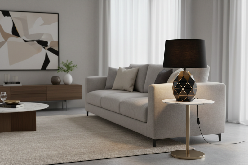 TABLE LAMP-TL099 BLACK