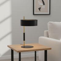 TABLE LAMP-TL104 BK/GD
