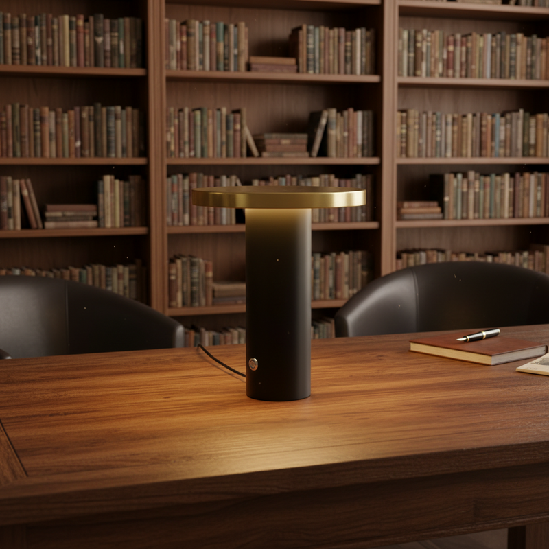 TABLE LAMP-TL105 BK/GD