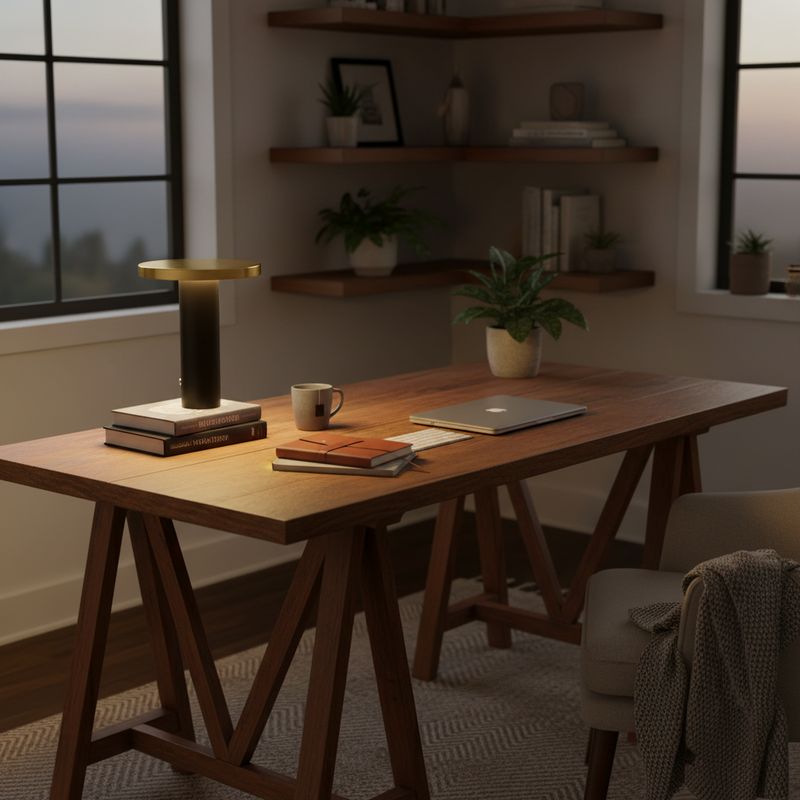 TABLE LAMP-TL105 BK/GD