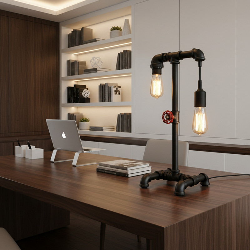 METAL TABLE LAMP-TL144 BLACK
