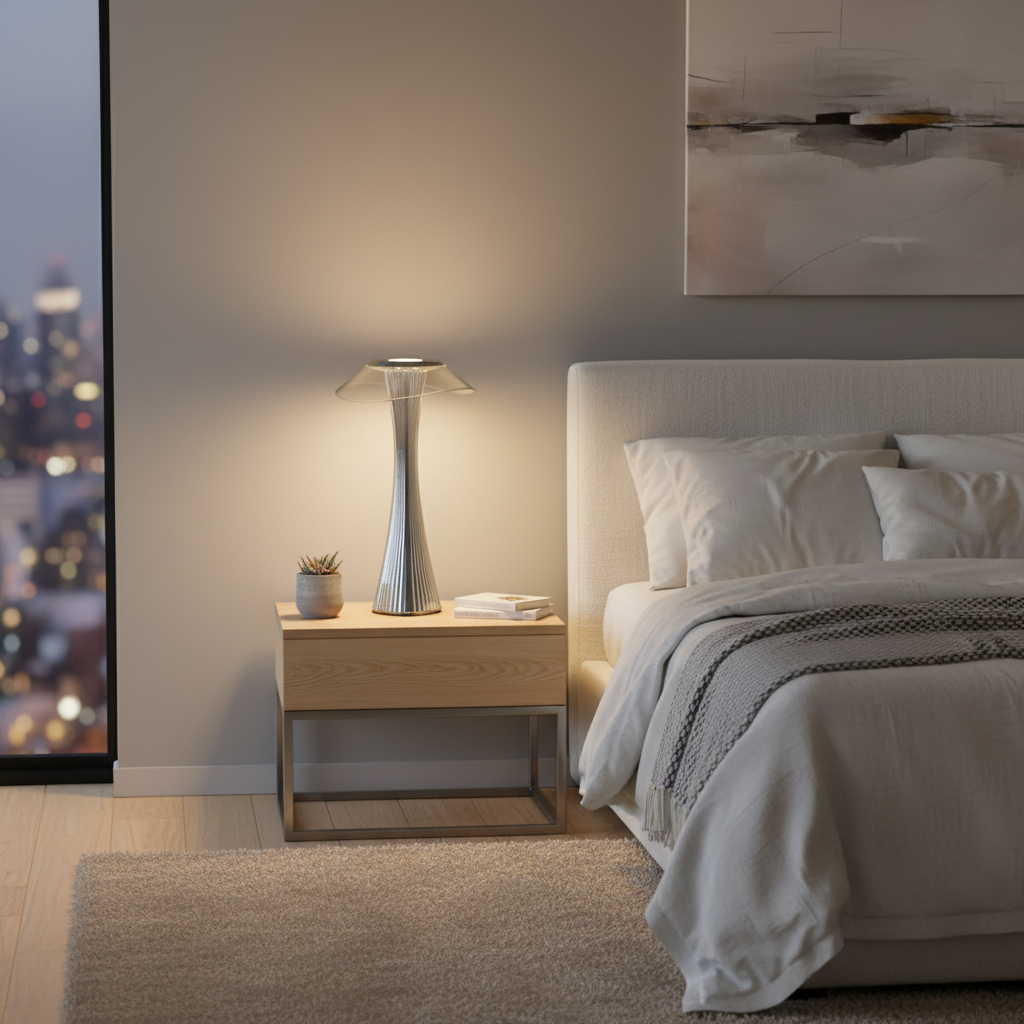 TABLE LAMP-TL657 GREY