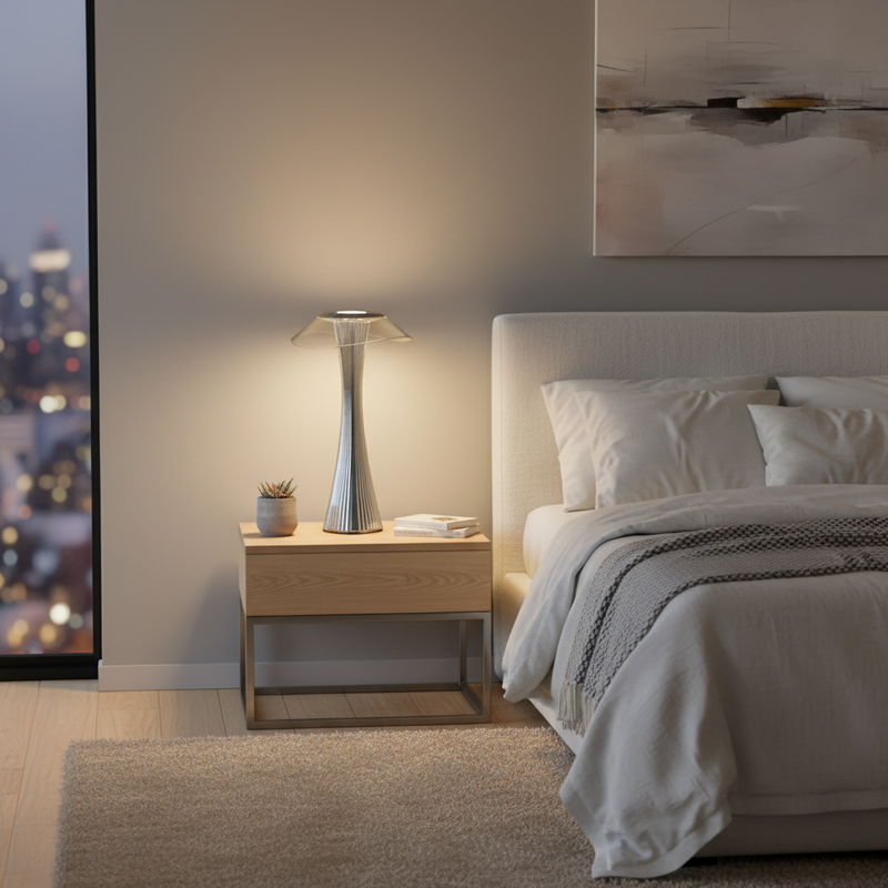 TABLE LAMP-TL657 GREY