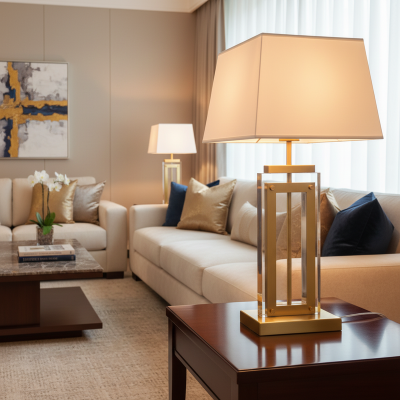 TABLE LAMP-TL691 BEIGE