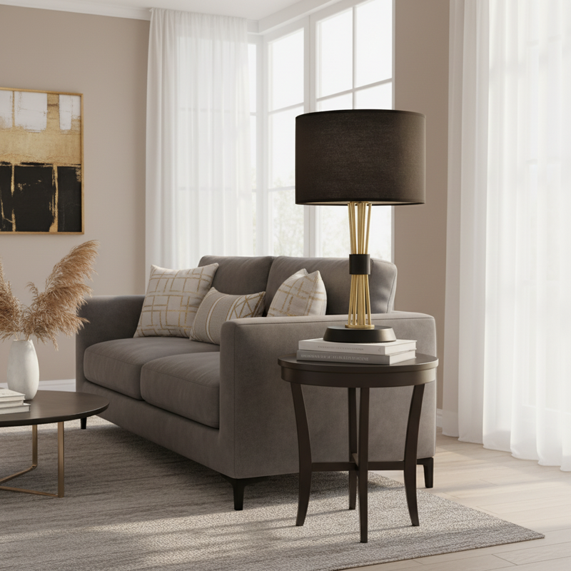 TABLE LAMP-TL692 BLACK