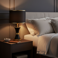 TABLE LAMP-TL698 BLACK/GOLD
