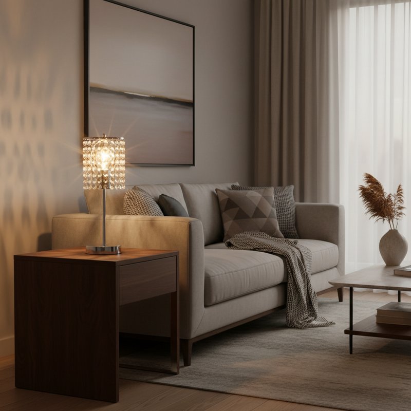 TABLE LAMP-TL812 CHROME
