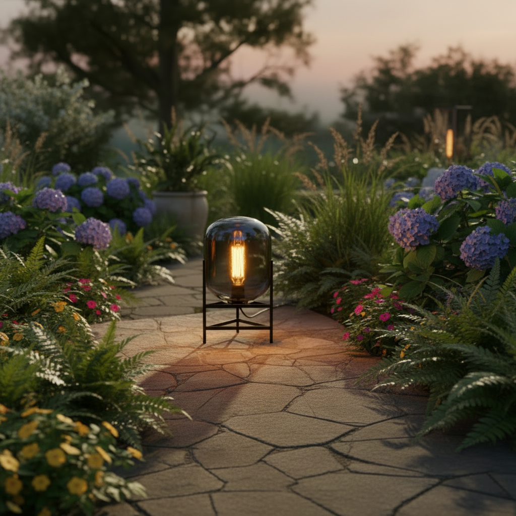 TABLE LAMP-TL818 SMOKE