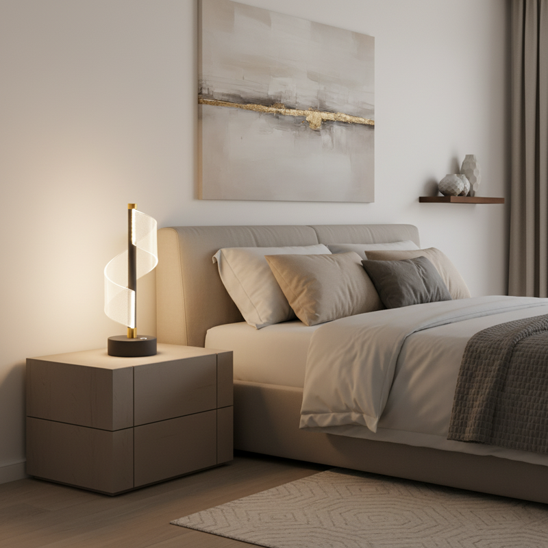 TABLE LAMP-LT845 GREY