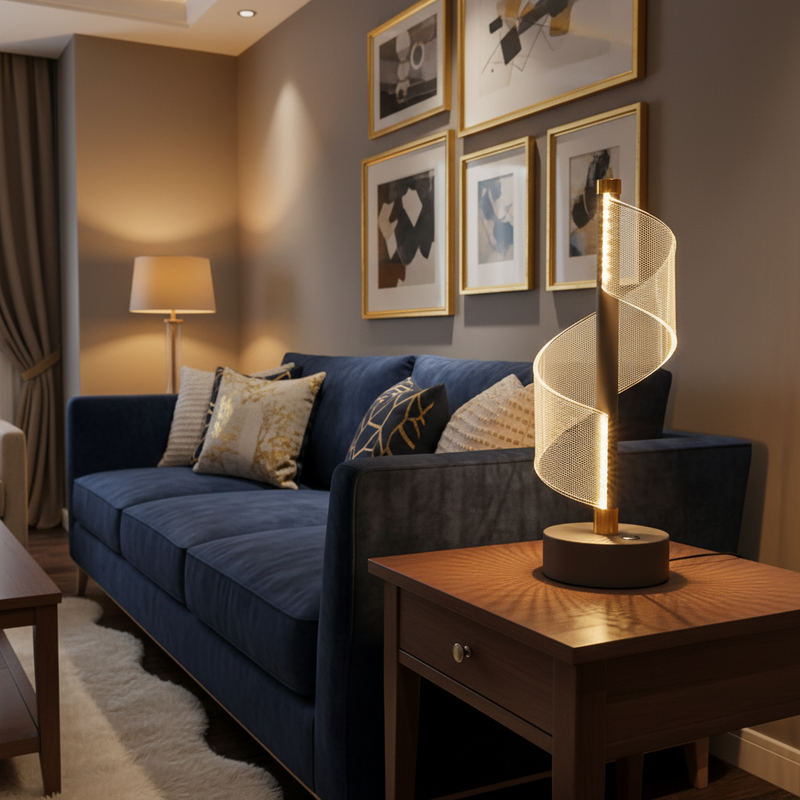 TABLE LAMP-LT845 GREY